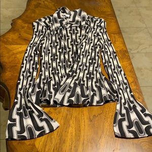 Allison Taylor Awesome 70s trippy blouse